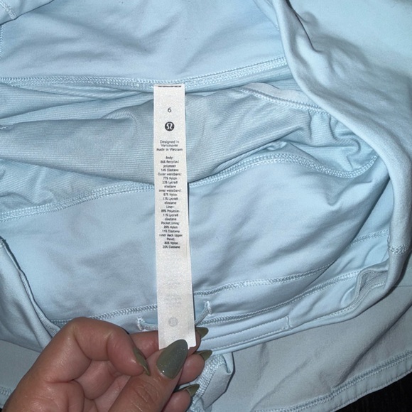 lululemon athletica Light Blue Athletic Shorts - Picture 3 of 3